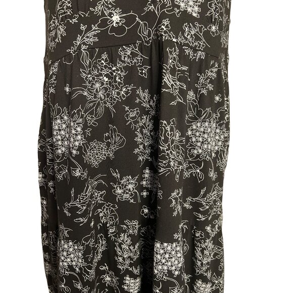 Women Within Maxi Medium Dress Baggy Oversizes Pockets Cotton Y2K - Picture 6 of 11